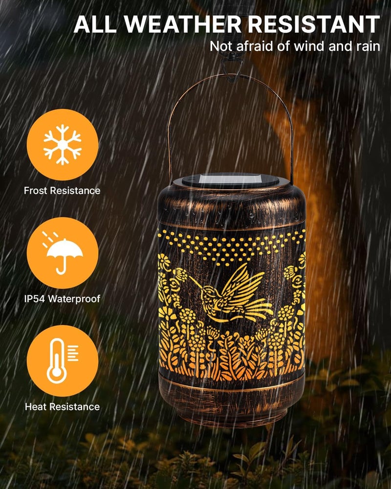 Calibron Best Friend Birthday Gifts for Women Solar Lanterns Outdoor Waterproof, Best Friend Gifts for Women Solar Lights Garden Decor, Hanging Light Yard Decoration Outdoor, Backyard, Patio, Porch - Image 2